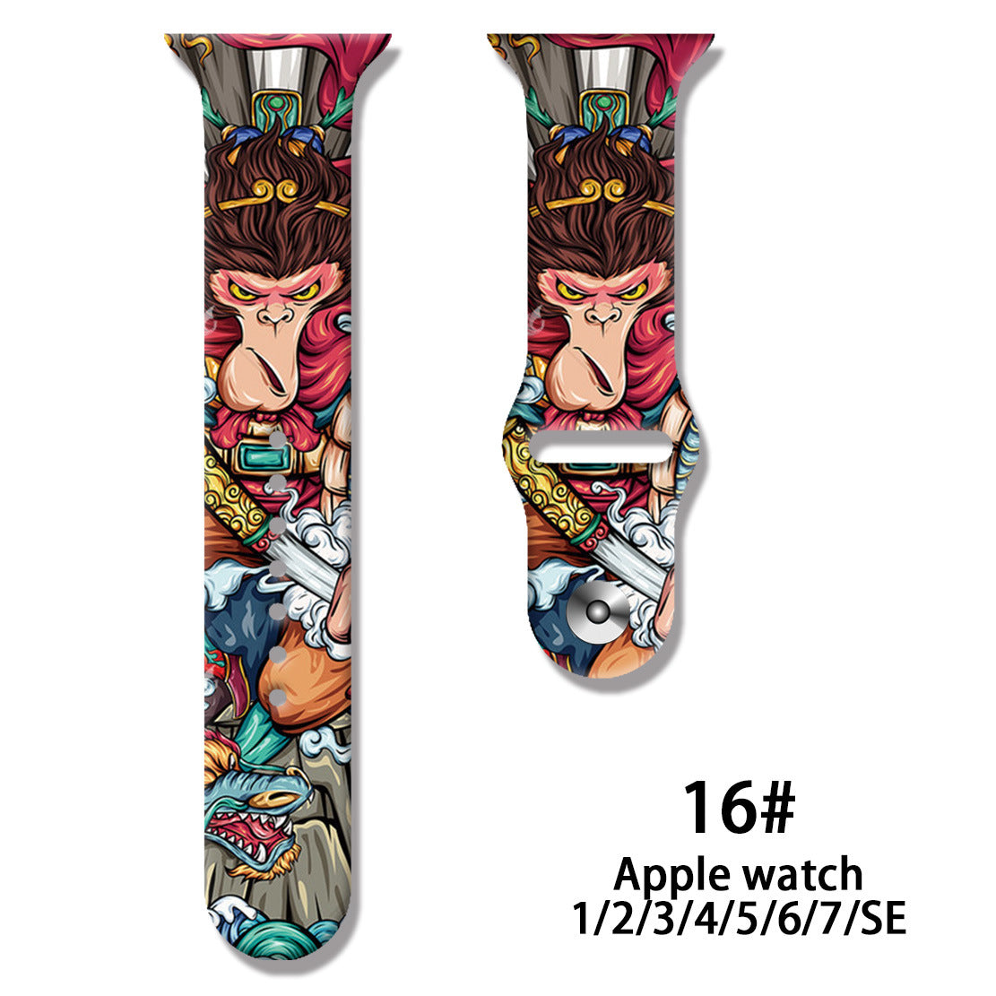 Wholesale Personalized Printed Silicone Watch Strap Watch Band